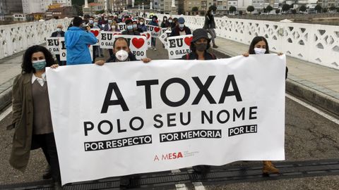 Días después de la primera concentración, la Mesa pola Normalización convocó una segunda movilización entre O Grove y la isla de A Toxa