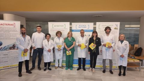 Exposición sobre resistencias bacterianas en el Hospital Universitario A Coruña (Chuac).