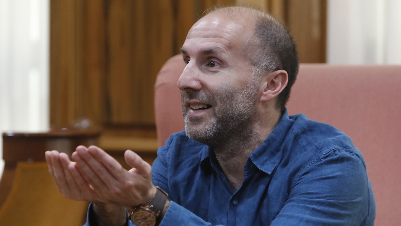 Gonzalo P�rez J�come, durante la entrevista