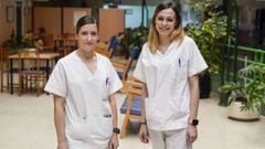 Socorro y Diana forman parte del equipo de 89 enfermeras que trabajan en los centros de la Fundación San Rosendo