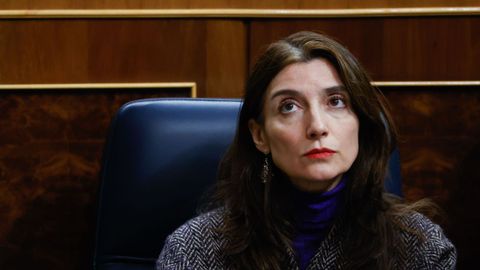 La ministra de Justicia, Pilar Llop, en una sesión de control al Gobierno en el Congreso.