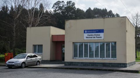 Centro Cvico de Fens, en A Corua, que ha sido cerrado y desinfectado