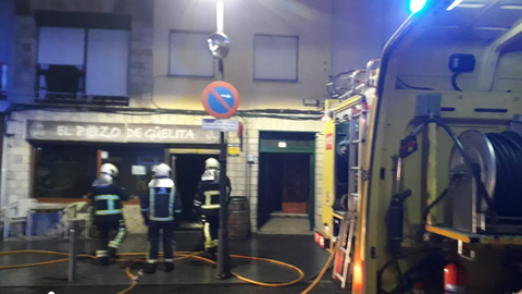 Incendio en un bar de La Caridad, en el municipio de El Franco.