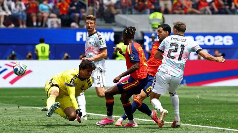 Mikel Merino demostró en el España-Bélgica que tiene un don