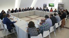 El conselleiro de Cultura, Romn Rodrguez, se entrevist con los 21 alcaldes de Ribeira Sacra