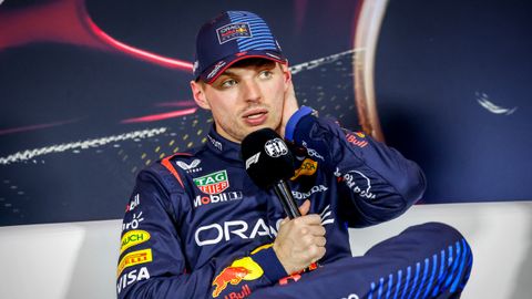 Max Verstappen.Max Verstappen, piloto de Red Bull, en rueda de prensa