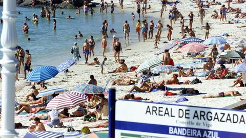 Playa de Argazada, en Vigo
