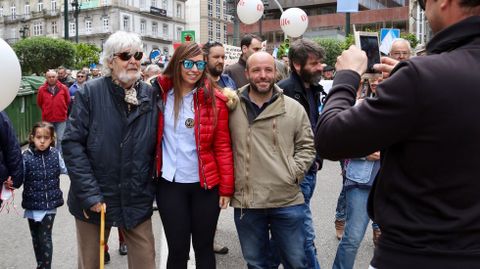 Beiras y Luis Villares acudieron a la manifestacin de Vigo. 