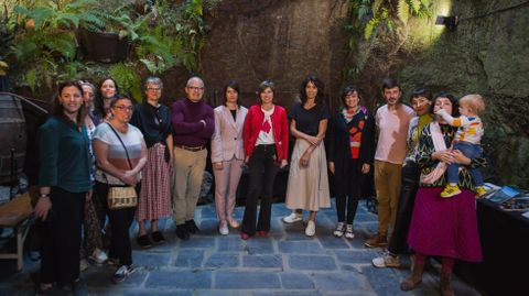 Los participantes en el proyecto Lugares fueron recibidos por la alcaldesa, Patricia Lamela, y la directora de Turismo de Galicia, Nava Castro.