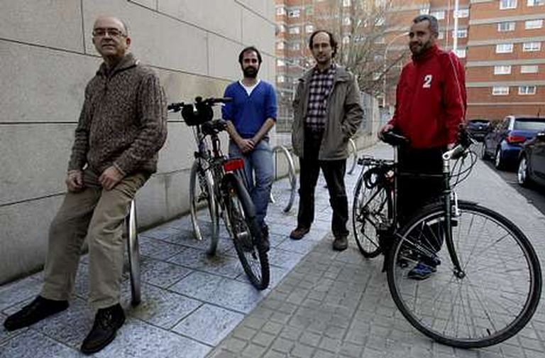 Los organizadores: Juan Cebreiro, Daniel Díaz, José María Jiménez y Francisco García.