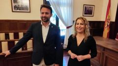El presidente del Partido Popular de Asturias, Álvaro Queipo, mantuvo este viernes una reunión con la alcaldesa de Lena, Gemma Álvarez, de Izquierda Unida