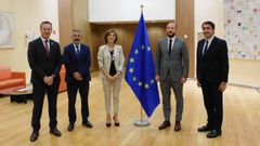 Los consejeros de Medio Ambiente de Galicia, Cantabria, Castilla y León y Asturias en Bruselas
