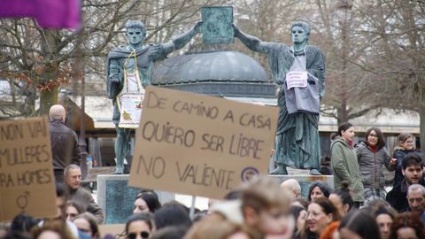 Manifestacin feminista por las calles de Lugo