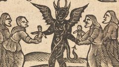 Imagen medieval de un rito de brujera. En Asturias existe el mito de la guaxa, una vampira responsable del adelgazamiento y muerte de una persona joven