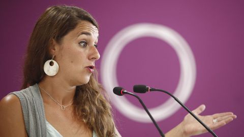 Noelia Vera en su etapa como portavoz de Podemos