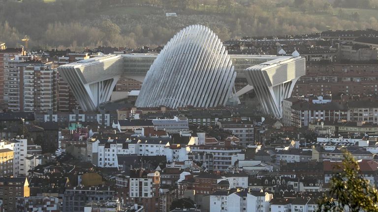 Vista del Palacio de Congresos de Oviedo