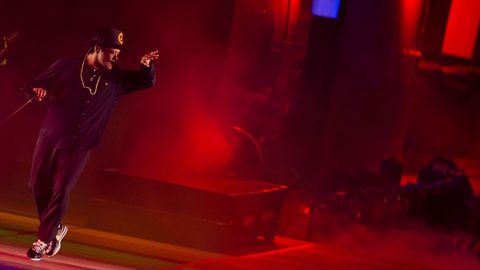 Bruno Mars en el escenario Mundo del Rock in Rio Lisboa 2018