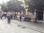 Protesta ante la sede de Hacienda en la R�a da Ra��a