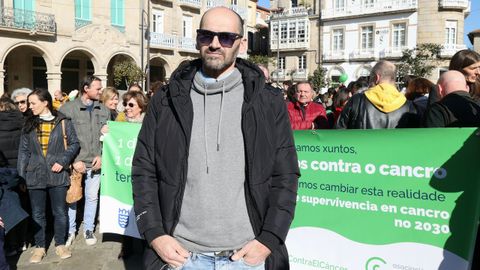 Fran Rodríguez, paciente de la AECC de Pontevedra, superó un cáncer de laringe y tuvo que volver a aprender a hablar