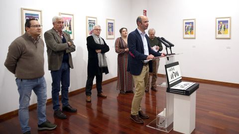 Inauguracin de la exposicin de Veigas Manteiga en el Museo do Gravado de Artes 2024
