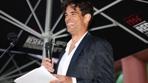 Damián Álvarez, durante su pregón