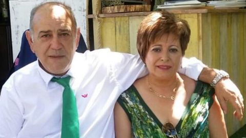 Jos Luis Tom Prez y su mujer, Encarnacin Garcia, en una imagen tomada hace unos tres aos