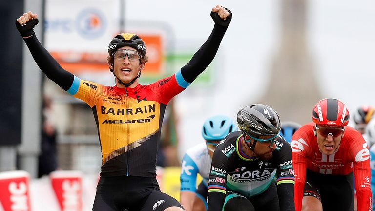 Iván García Cortina, ganador de la tercera etapa en París-Niza