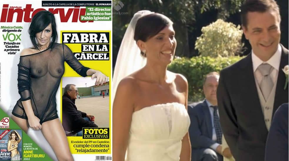 Mnica Ceide, en la portada de Interviu y Casados a primera vista