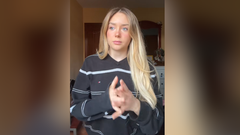 Natalia Jimnez, en el vdeo que public en TikTok