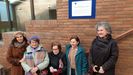 Ana Villarino Valdivielso, en el centro, ley un texto de su hermana en el homenaje que le dedic la Escola Politcnica Superior.