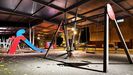 Parque infantil en el interior de Acea de Ama