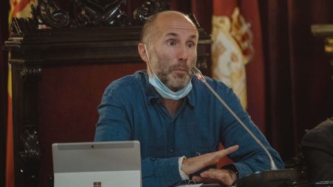 El alcalde de Ourense, Gonzalo Prez Jcome, en el ltimo pleno