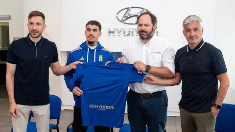 De izquierda a derecha: Agust�n Lleida, Brandon Domingues y Roberto Su�rez