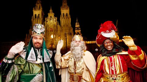 Los Reyes Magos, en Santiago de Compostela