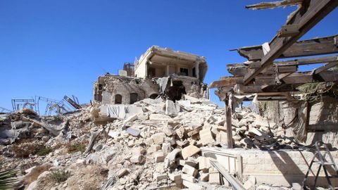 Escombros en Aleppo