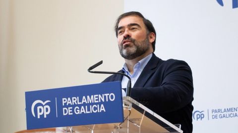 Alberto Pazos, en la rueda de prensa