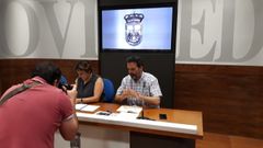 Ana Rivas y Ricardo Fernndez, concejales del PSOE en el Ayuntamiento de Oviedo