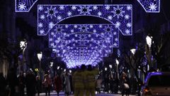 Luces de Navidad instaladas en Ourense por Creaciones Luminosas el ao pasado