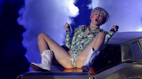 Miley Cyrus durante su concierto en Viena el pasado mes de junio