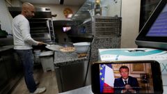 Un francs sigue la comparecencia televisiva de Macron