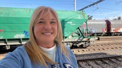 Mar�a �lvarez es maquinista de trenes de mercanc�as