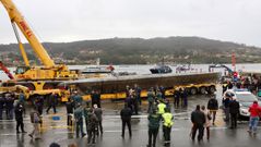 El narcosubmarino, interceptado a finales de noviembre del 2019 en las costas gallegas.