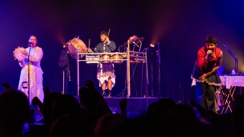 Parte de los integrantes de la Irmandade Galega na Suiza, los organizadores