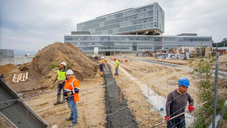 Cinco años del inicio del Novo Montecelo, el hospital público de Pontevedra