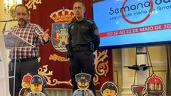 El concejal de Seguridade e Trfico, Germn Costoya, y el jefe de la Polica Local de Ferrol, Jos Antonio Chao