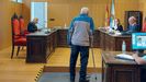 El acusado, durante el juicio este lunes en Ourense