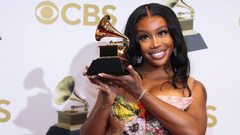 La cantante SZA tiene nueve nominaciones en la edicin de los Grammy de este ao.