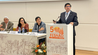Alberto Cepeda, en su intervención en la quinta edición del Congreso de la Federación Española de Sociedades de Nutrición, Alimentación y Dietética (Fesnad).