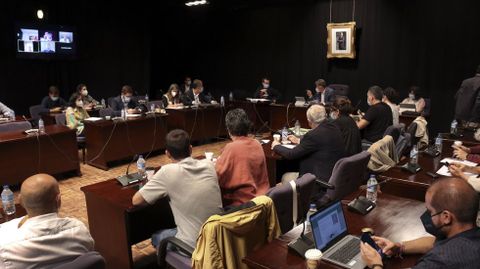 Pleno de Pontevedra, en una imagen de archivo