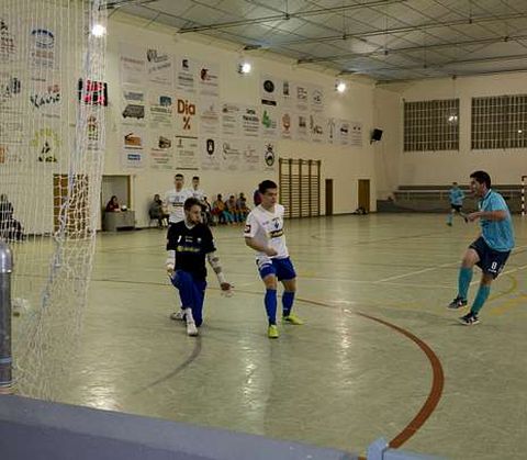 Borja, en la accin del gol del Ribeira Fonsagrada.